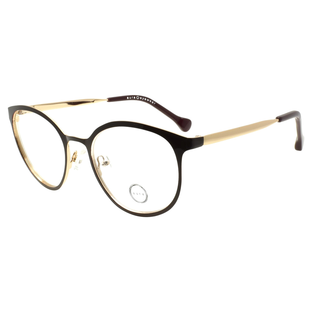 Aura Eyewear Melrose Women's Eyeglasses Frames 50-19-140 Burgundy